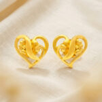 LOVE KNOT GOLD EARRINGS - 22K JEWELLERY