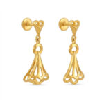 BLOOM ARC  GOLD EARRINGS - 22K JEWELLERY