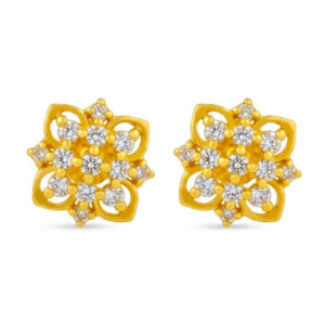 PANKHURI SHINE GOLD EARRINGS - 22K JEWELLERY