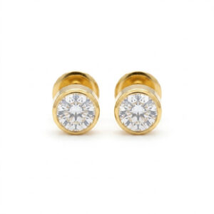 SNOWDROP GOLD STUDS - 22K JEWELLERY