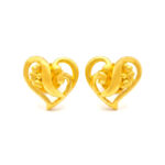 LOVE KNOT GOLD EARRINGS - 22K JEWELLERY