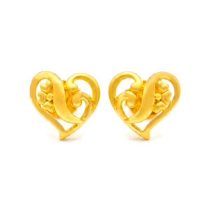 LOVE KNOT GOLD EARRINGS - 22K JEWELLERY