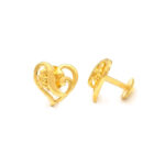 LOVE KNOT GOLD EARRINGS - 22K JEWELLERY