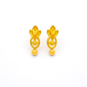 FLORA GLEAM GOLD EARRINGS - 22K JEWELLERY