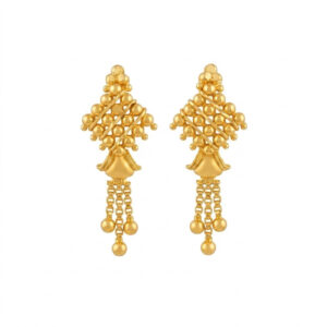 FLEUR GLOW GOLD EARRINGS - 22K JEWELLERY