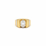 REGAL PILLAR MEN'S GOLD RING - 22K JEWELLERY