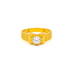 VERTEX BAND MEN'S GOLD RING - 22K JEWELLERY