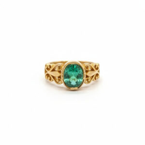 VERDANT SIGNET MEN'S GOLD RING - 22K JEWELLERY