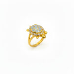 TURTLE CREST MEN'S GOLD RING - 22K JEWELLERY