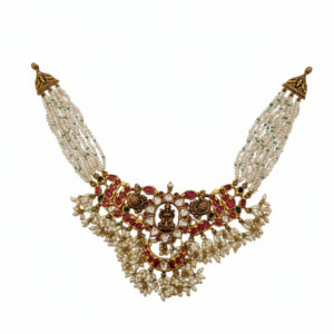 TEMPLE PEARL NECKLACE - 22K JEWELLERY