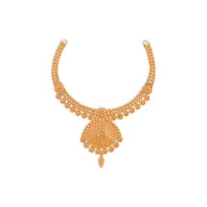 Traditional Gold Temple Necklace - 22K Jewellery