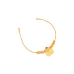 Twin Coin Gold Necklace - 22K Jewellery