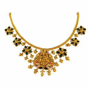 GOLDEN NAKSHI CHOKER - 22K JEWELLERY