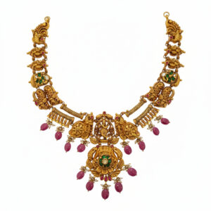 CLASSIC TEMPLE KRISHNA GOLD NECKLACE - 22K JEWELLERY