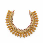 RAJSI PEARL GHUNGROO GOLD CHOKER - 22K JEWELLERY