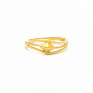 RADIANT RHOMBUS GOLD RING - 22K JEWELLERY