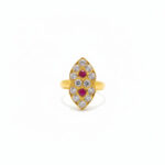 SCARLET MAJESTY GOLD RING - 22K JEWELLERY