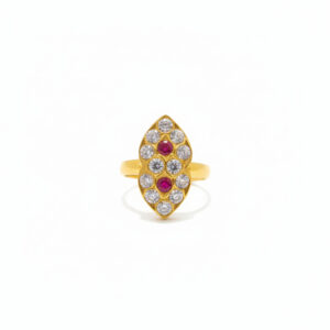 SCARLET MAJESTY GOLD RING - 22K JEWELLERY