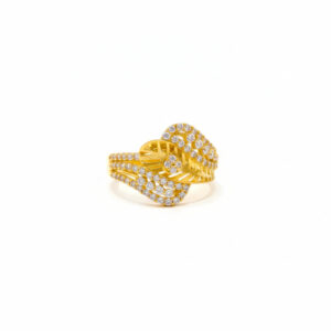 GOLDEN FEATHER GLOW GOLD RING - 22K JEWELLERY