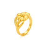 RADIANT FLOWER CREST GOLD RING - 22K JEWELLERY