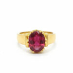 MAROON VALOR MEN'S GOLD RING - 22K JEWELLERY
