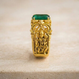 BALAJI VERDANT CROWN MEN'S GOLD RING - 22K JEWELLERY