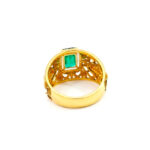 AURELIA GREEN HALO MEN'S GOLD RING - 22K JEWELLERY
