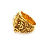 RAJWADI EMPEROR MEN'S GOLD RING - 22K JEWELLERY
