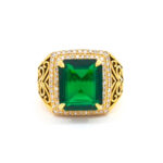 VERDANT KING MEN'S GOLD RING - 22K JEWELLERY