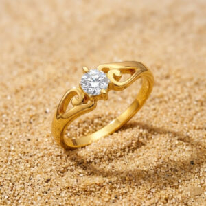 SOFT WAVE GOLD RING - 22K JEWELLERY