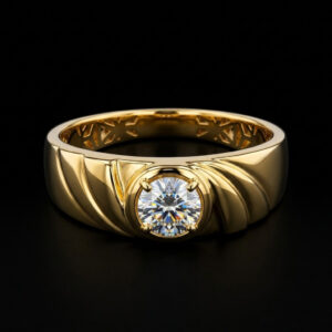 UNITY STONE GOLD RING - 22K JEWELLERY