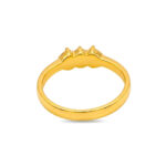 RADIANT THREE STONE GOLD RING - 22K JEWELLERY