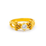 GRACE CURVE GOLD RING - 22K JEWELLERY