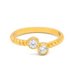 ZYRA TWIST GOLD RING - 22K JEWELLERY