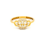 RADIANT HEX CHARM GOLD RING - 22K JEWELLERY