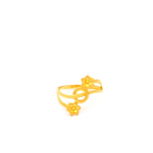 FLORAL HALO GOLD RING - 22K JEWELLERY