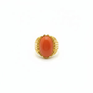 ROYAL SAFFRON MEN'S GOLD RING - 22K JEWELLERY