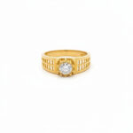ETERNAL RADIANCE MEN'S GOLD RING - 22K JEWELLERY