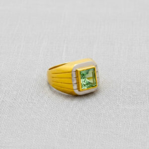 VERDANT CREST MEN'S GOLD RING - 22K JEWELLERY