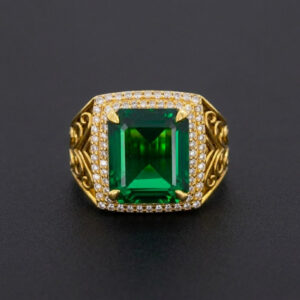 VERDANT KING MEN'S GOLD RING - 22K JEWELLERY