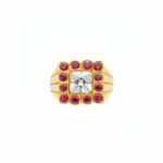 IMPERIAL SQUARE MEN'S GOLD RING - 22K JEWELLERY