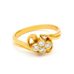 AURORA BLOOM CLUSTER GOLD RING - 22K JEWELLERY