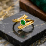 OVAL GLOW GOLD RING - 22K JEWELLERY