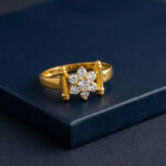 RADIANT FALL GOLD RING - 22K JEWELLERY