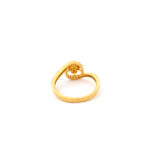FLORAL S-CURVED GOLD RING - 22K JEWELLERY