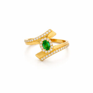 OVAL GLOW GOLD RING - 22K JEWELLERY