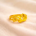 FLORAL WHIRL GOLD RING - 22K JEWELLERY