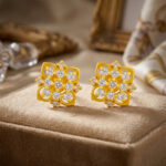 PANKHURI SHINE GOLD EARRINGS - 22K JEWELLERY