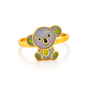 KOALA CUDDLE KIDS GOLD RING - 22K JEWELLERY