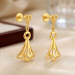 BLOOM ARC  GOLD EARRINGS - 22K JEWELLERY